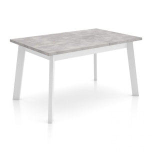 Mesa de comedor Naira 140 Cemento Blanco