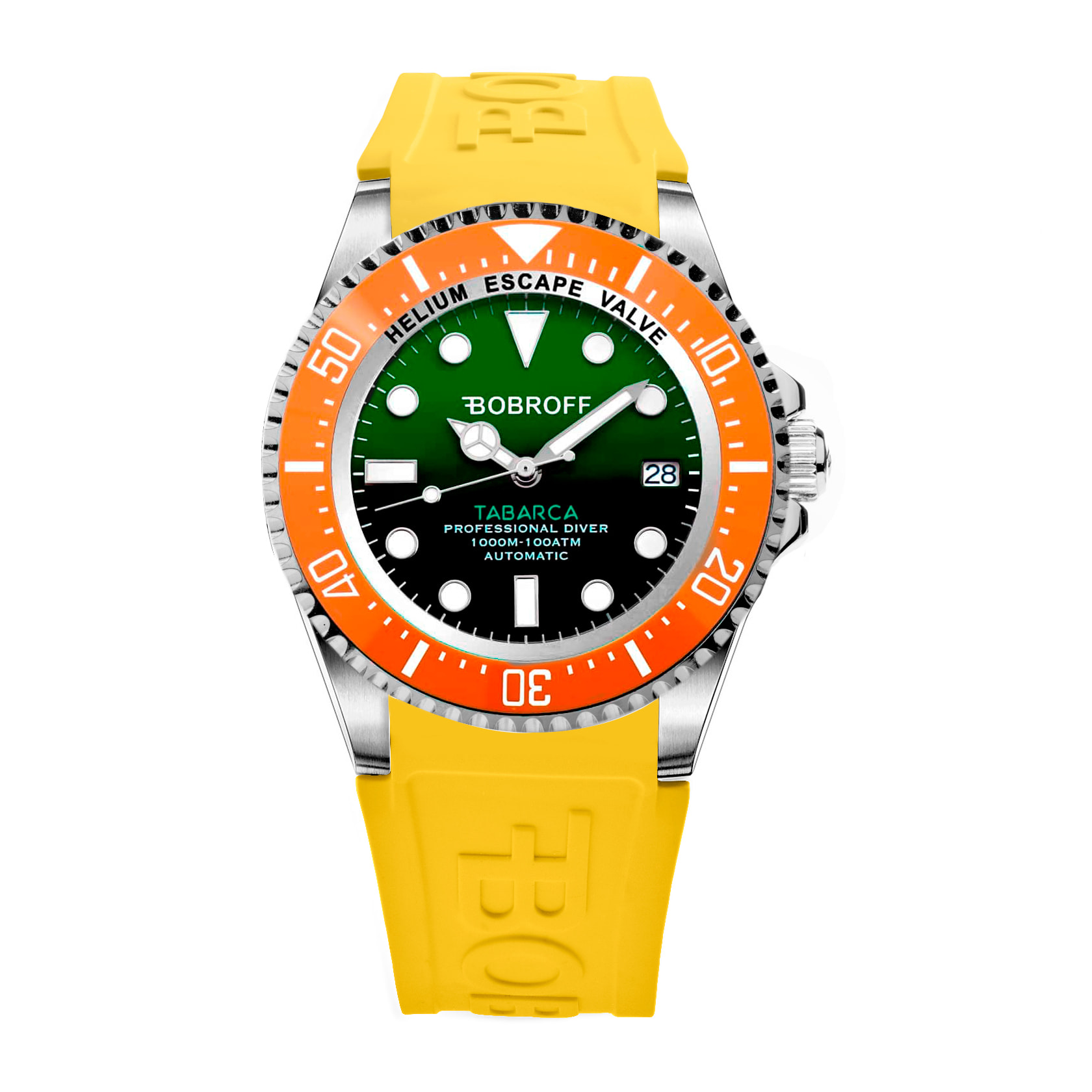 Reloj Bobroff BF0002bn-BFSTA Hombre Analogico Automatico con Correa de Silicona