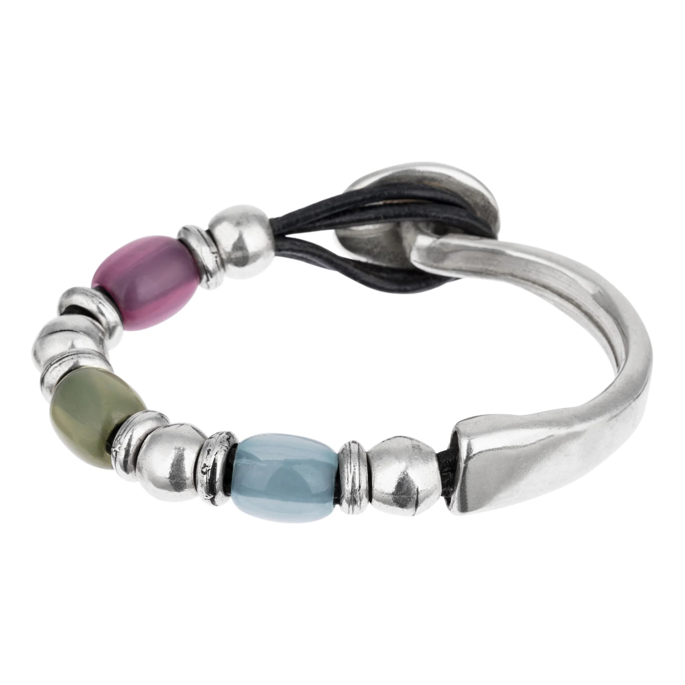 Pulsera plata colores Multicolor-basic1 plata