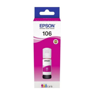 Cartouche d'encre EPSON Bouteille d'Encre Ecotank 106 Magenta Photo - C13T00R340