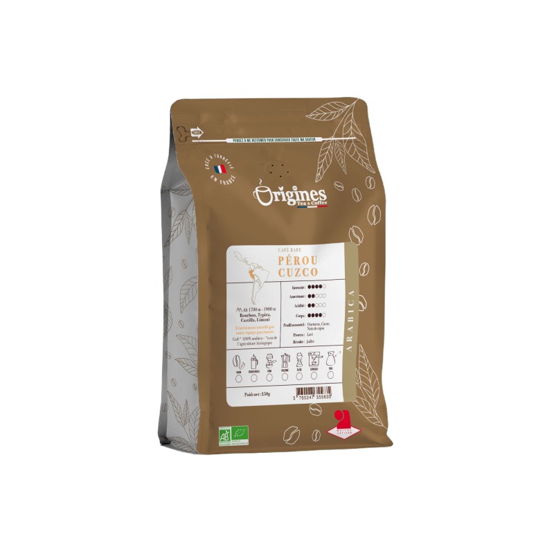 Café Rare Bio - Pérou Cuzco - Italienne 250g