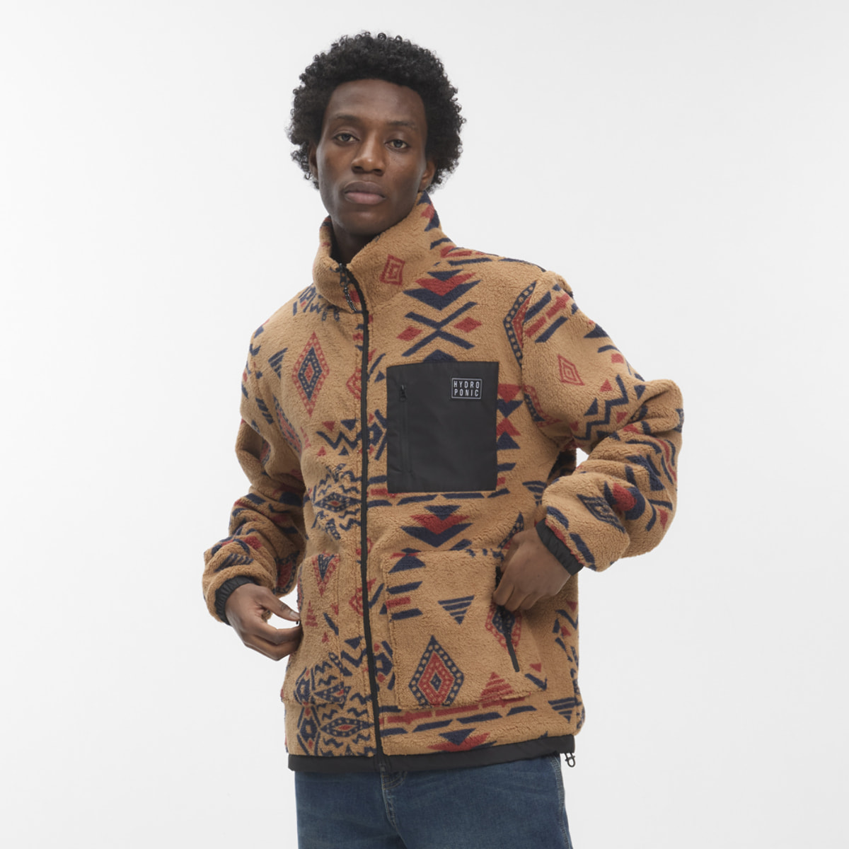 Chaqueta reversible de cuello alto Hydroponic