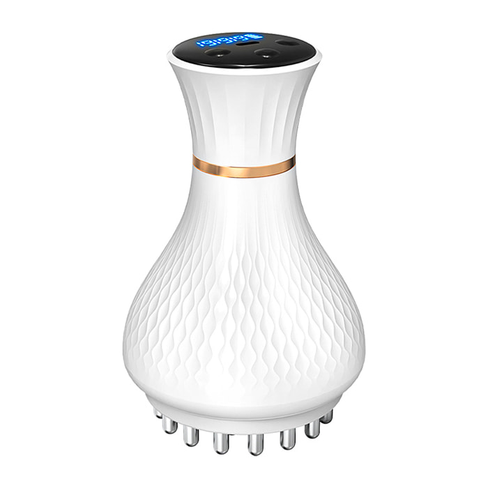 Masajeador corporal EMS + vibración con 19 intensidades y 19 niveles de temperatura.