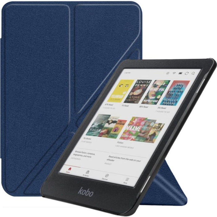 Etui IBROZ Origami Kobo Clara 2024 Bleu