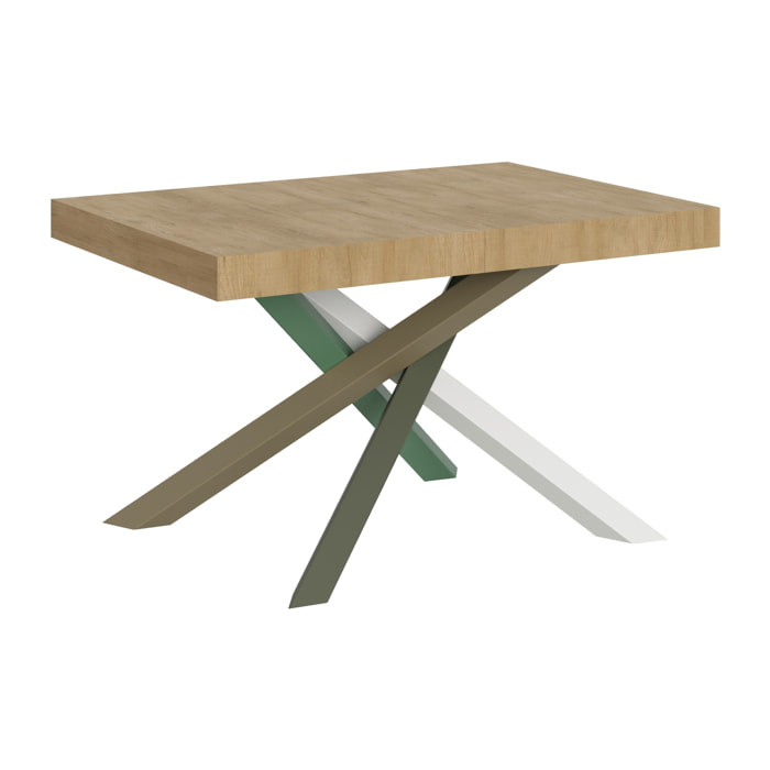 Tavolo allungabile 90x140/400 cm Volantis quercia natura telaio 4/A