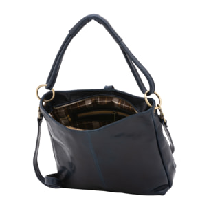 Borsa a spalla  da donna In Vera pelle Made in Italy 29x32x11 cm
