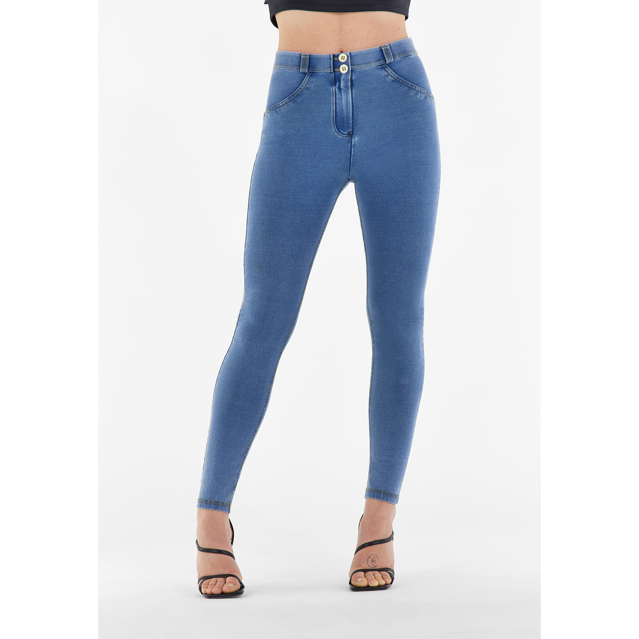 Jeggings push up WR.UP® curvy gamba superskinny jersey-denim