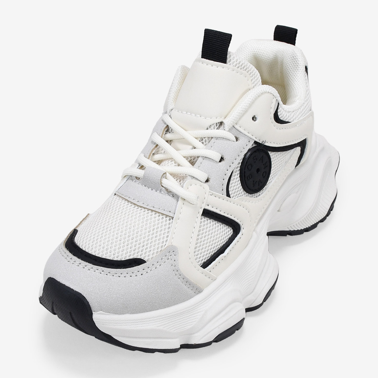 Zapatillas de plataforma blancas con cordones