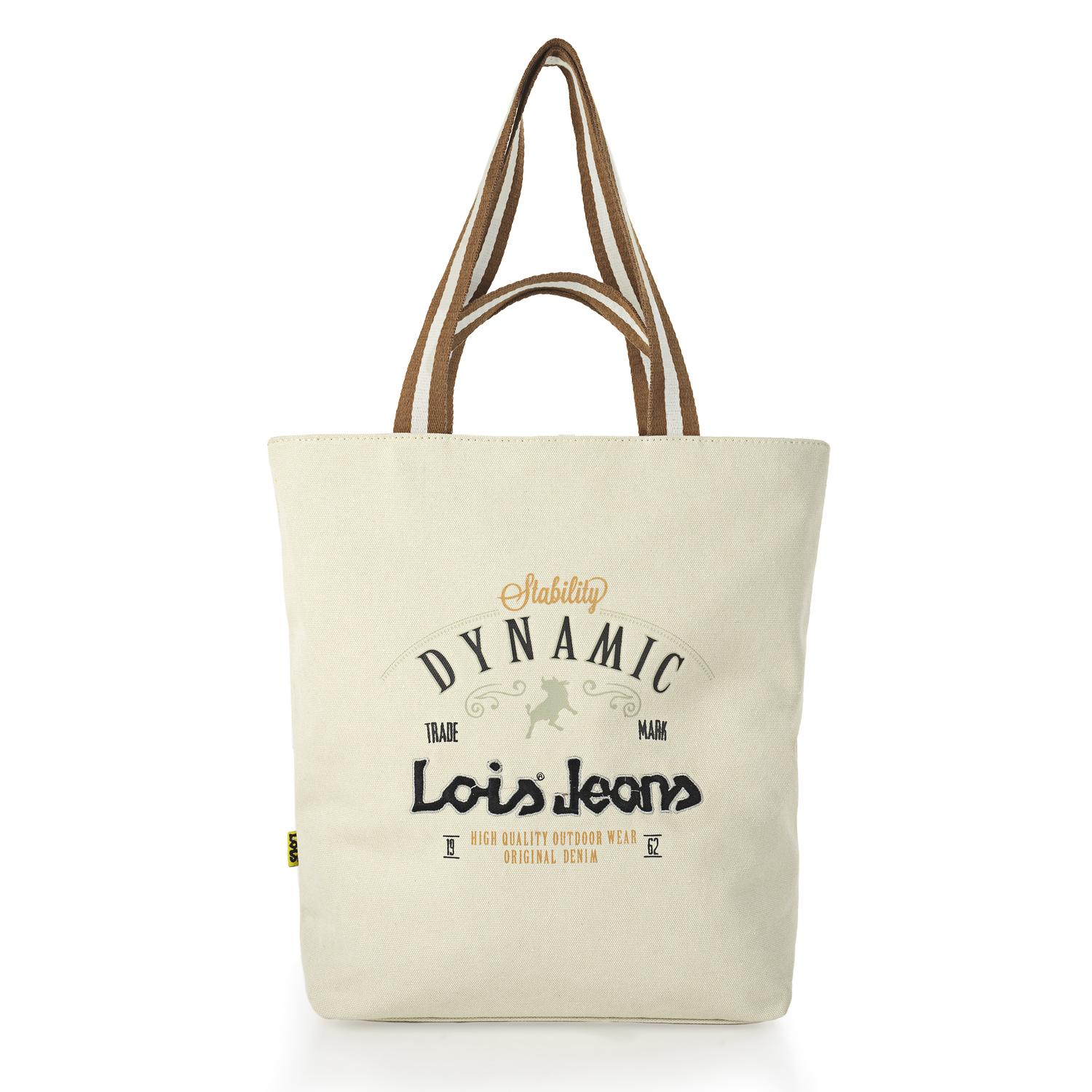 Bolso Shopper-Tote Lois Dynamic Beige