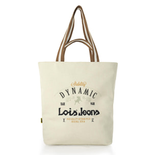 Bolso Shopper-Tote Lois Dynamic Beige