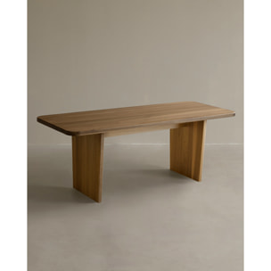 Table à manger en bois massif de peuplier en différentes tailles