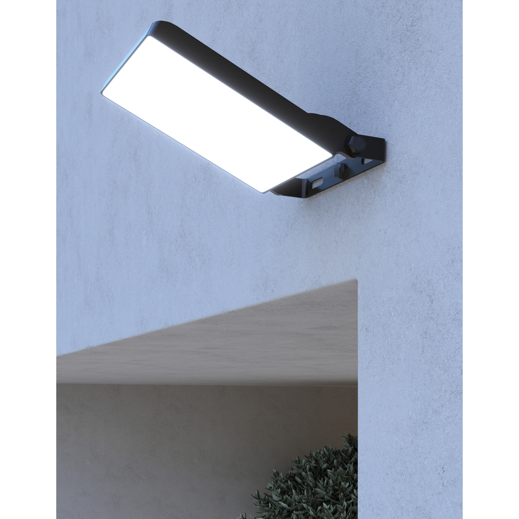 Forlight Proyector LED Integrado Eficiente para Hogar, Acabado Gris Urbano Transparente, Aluminio y Cristal, 190x160mm, Diseño Moderno y Duradero