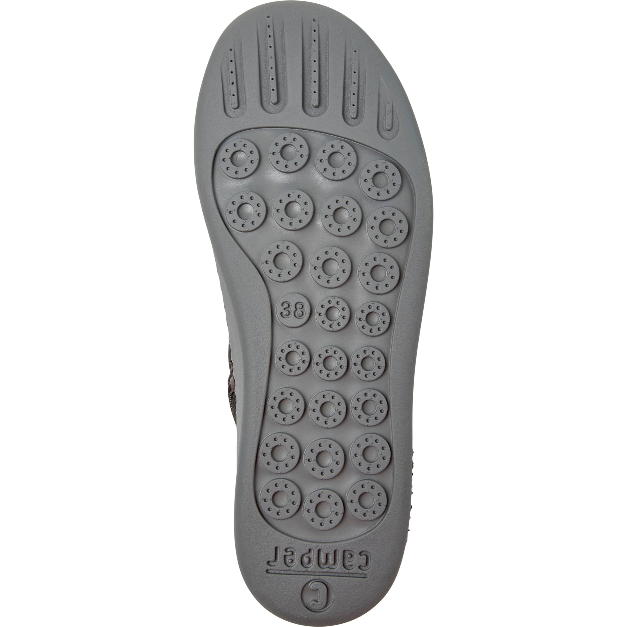 Sneaker-Bootie - CAMPER Peu Touring - Gris - Cuero liso