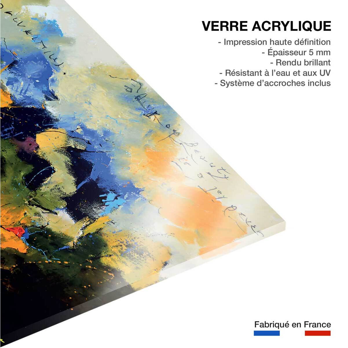 Tableau Tableau abstraite beauty codage Tableau plexiglas