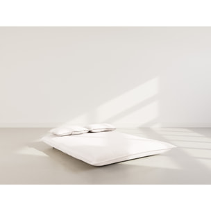 Candice - Banquette 2 places convertible clic-clac en velours côtelé - Beige