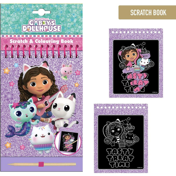 Set De Papelería Scratch Book Gabby´S Dollhouse
