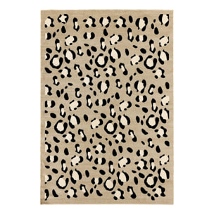 Tapis intérieur motif léopard beige JACK