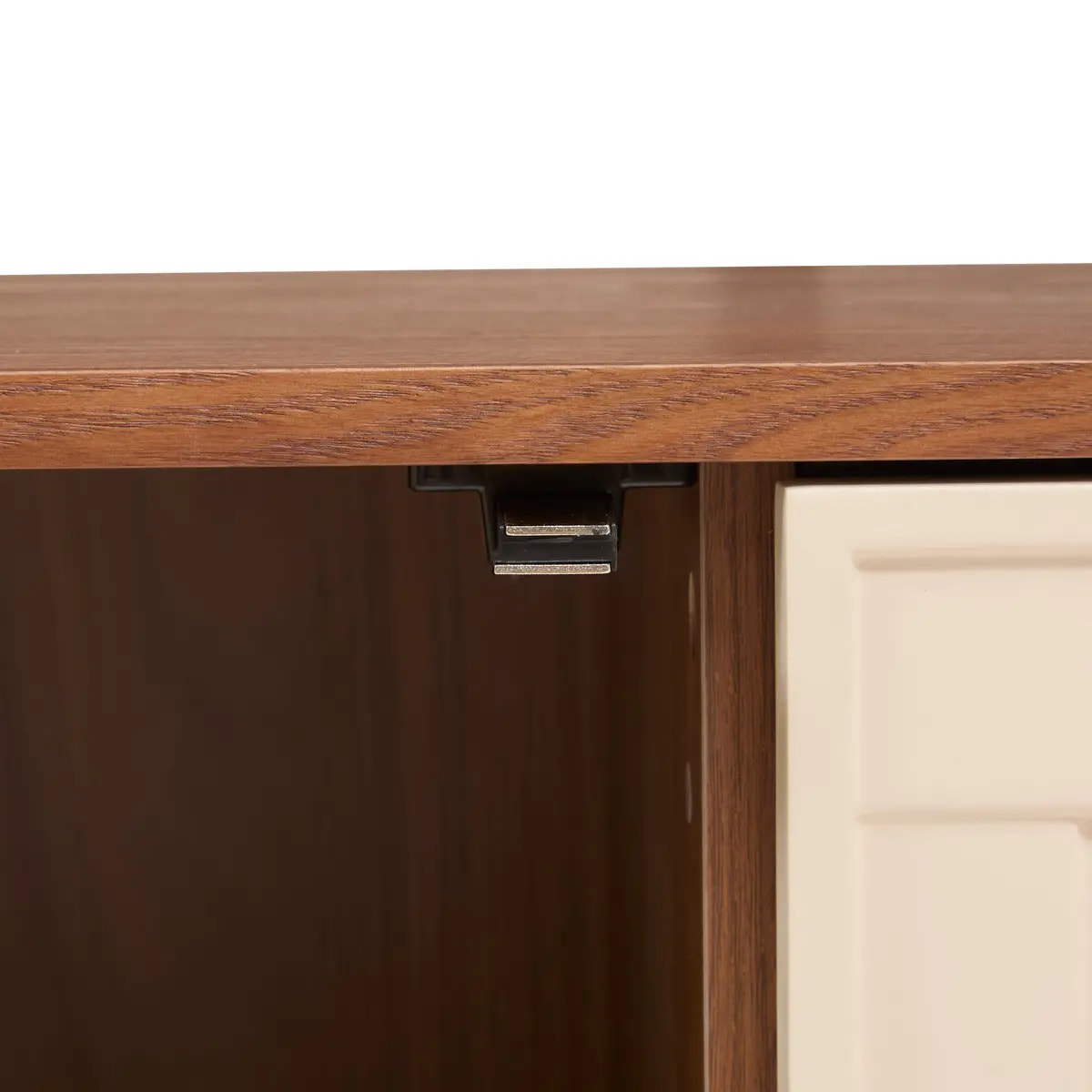 Buffet 3 portes 6 étagères Jilani marron 150x40cm