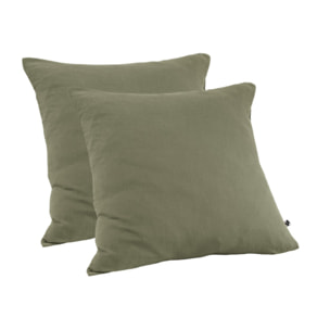 Taie d'oreiller 60x60 cm en gaze de coton - GAIA
