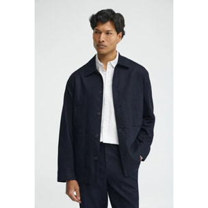 Giacca Wayne in cotolino blu marino Polo Club