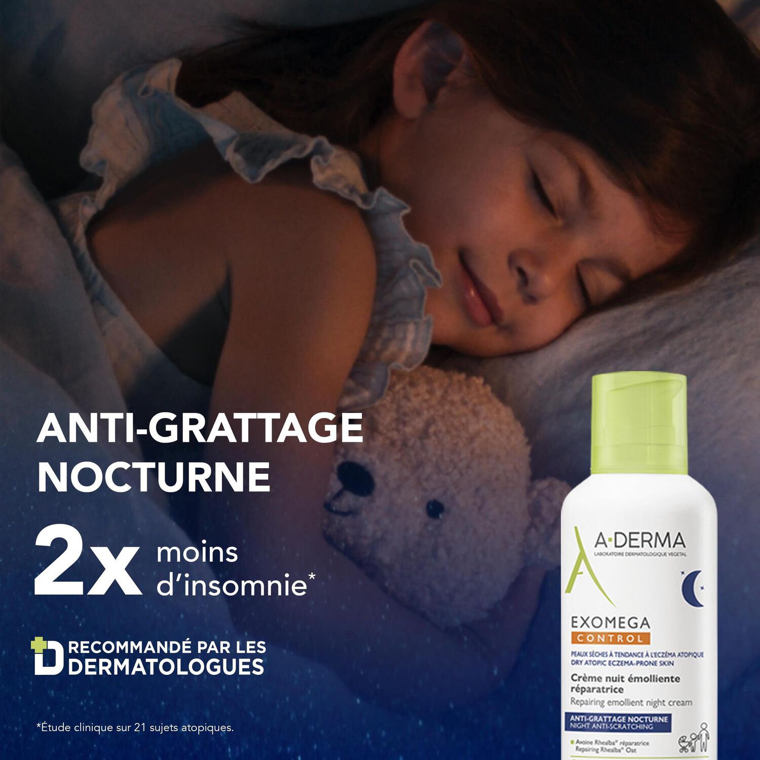 Exomega Control Crème nuit - Crème émolliente 400 ml