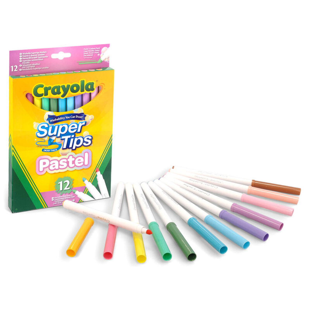 Crayola Super Tips Pastel set 12 Pennarelli Crayola