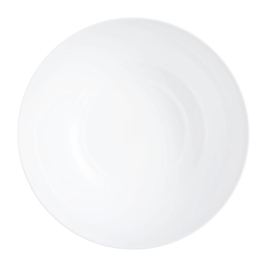 Saladier blanc 26cm Diwali - Luminarc - Verre opale extra résistant