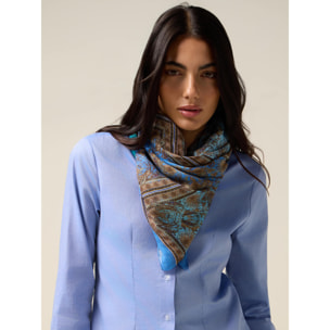 Oltre - Foulard fantasia foulard - Azzurro