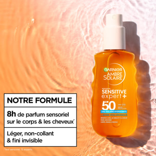 Garnier Ambre Solaire Sensitive Expert+ Eau Solaire Hydratante - SPF 50