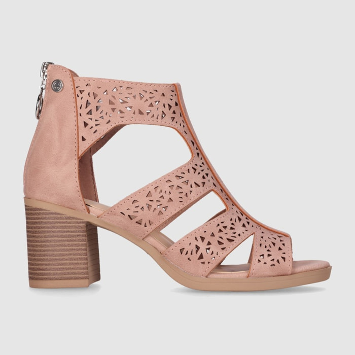 Sandalias - Nude - Tacón: 7 cm