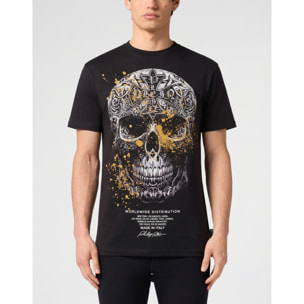 PHILIPP PLEIN Camiseta de cuello redondo y manga corta SKULL