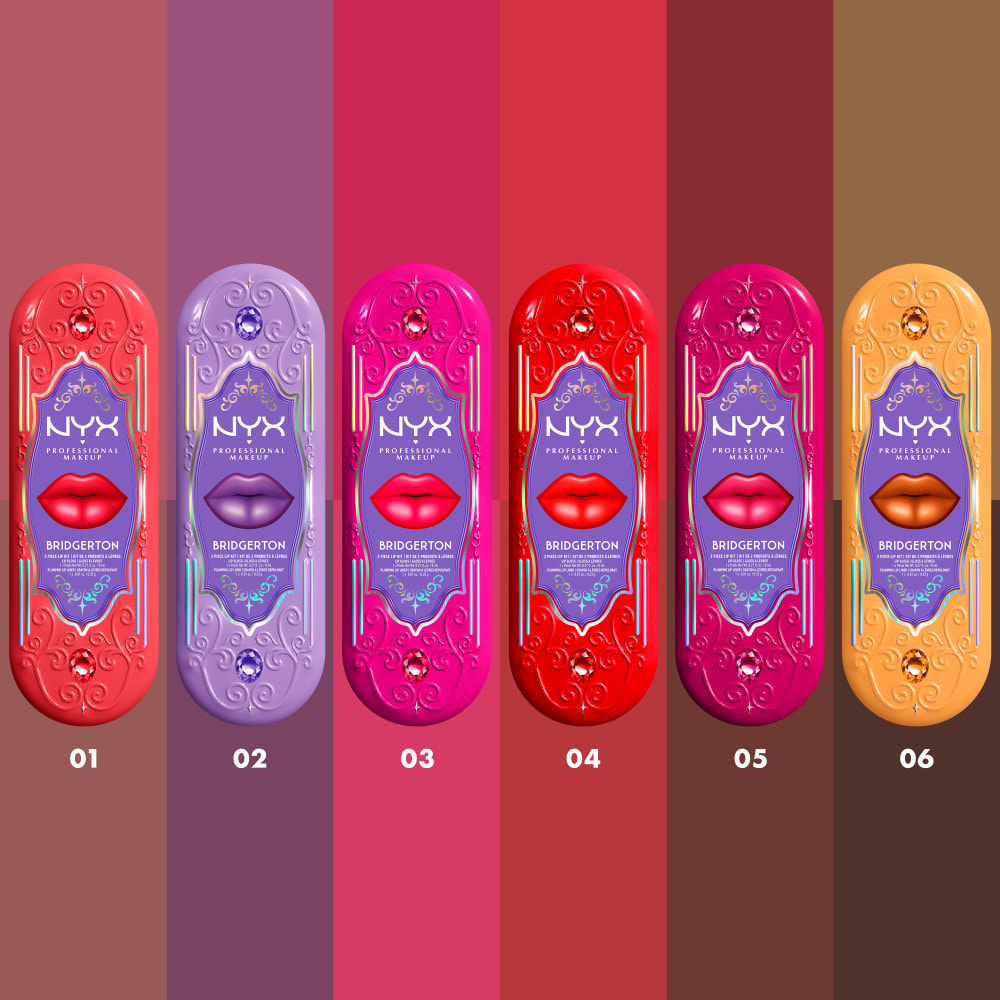 NYX Professional Makeup Collection Limitée Bridgerton Royal Kit Lèvres 02