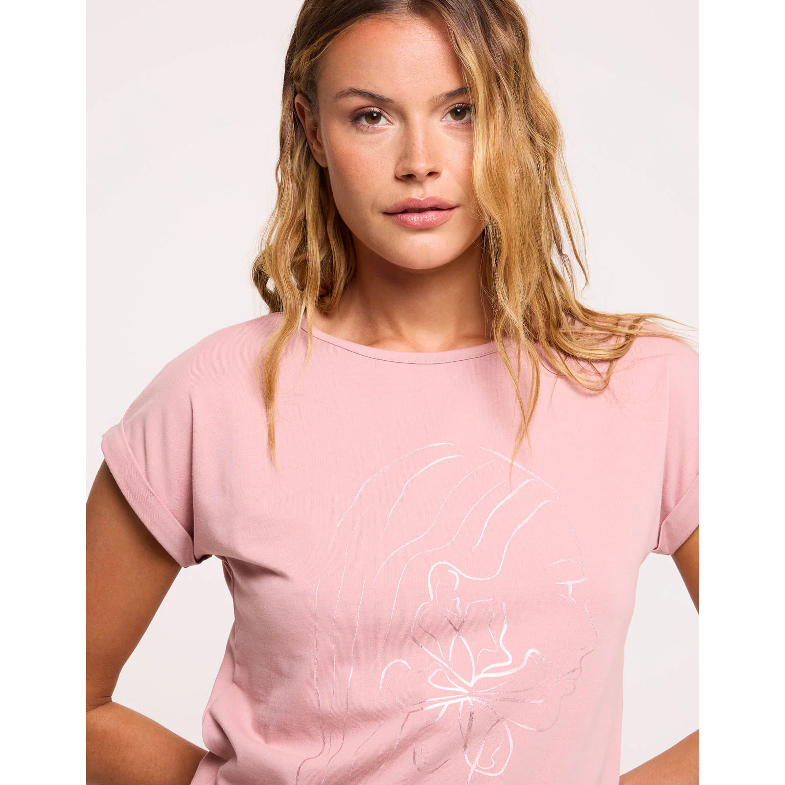 Camiseta Manga Corta Rosa - Kalosaflor
