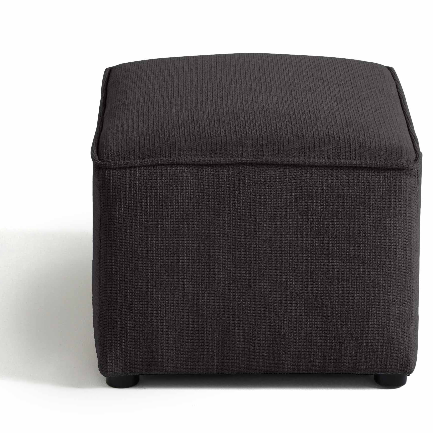 Canopy - pouf - en tissu texturé - Gris foncé
