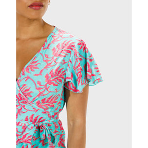 Vestido Corto Manga Corta - Feliz