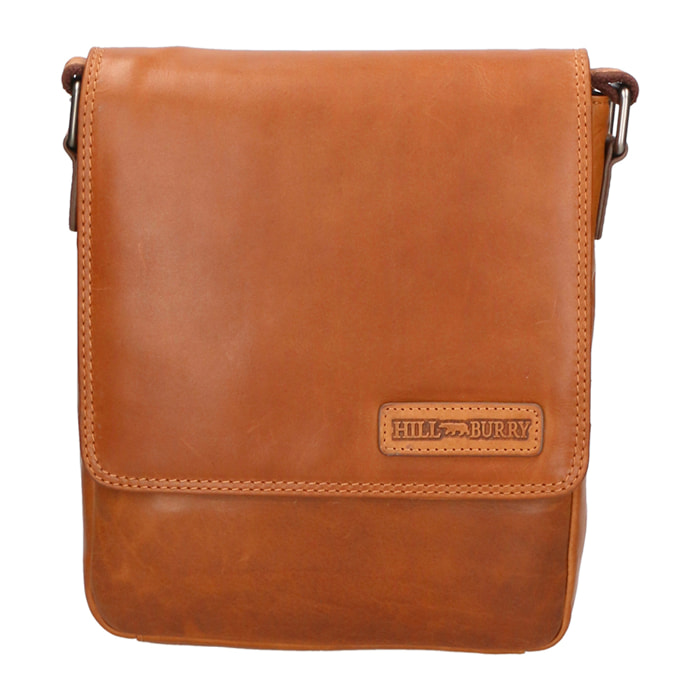 Borsa a tracolla  da uomo In Vera pelle Made in Italy 24x26x7 cm