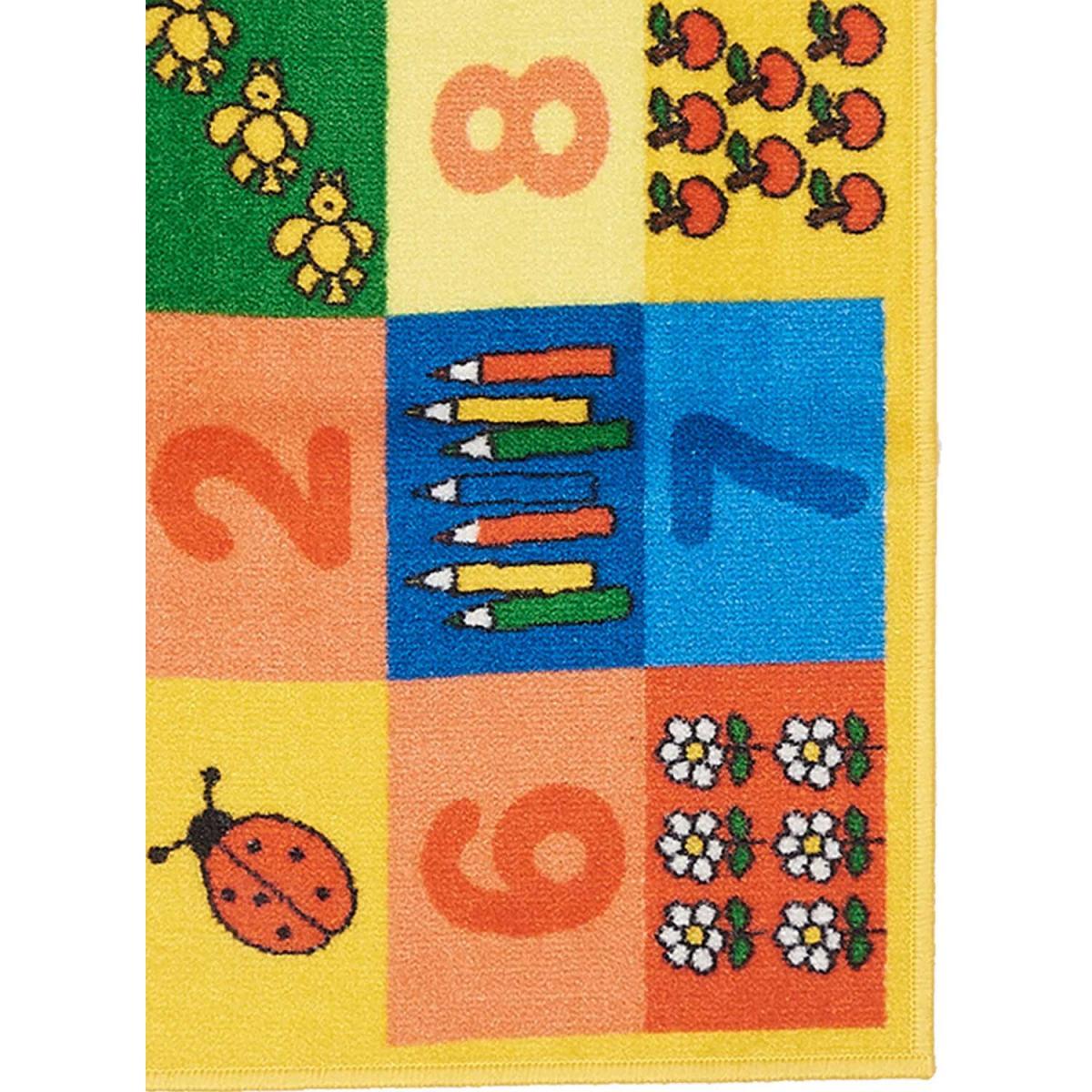 Tapis enfant numéraire, lavable en machine à 30°C