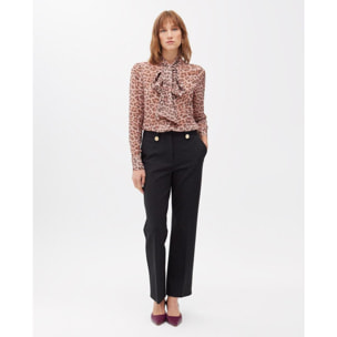 Pantaloni in maglia con bottoni