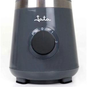 Batidora de vaso portátil JATA JEBT1001 de 600 W. 4 cuchillas. 2 velocidades + pulse. Pica hielo
