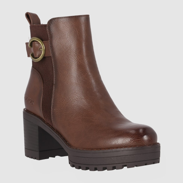 Botines - Marron - Tacón: 5 cm