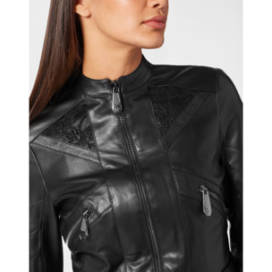 PHILIPP PLEIN Biker de cuero