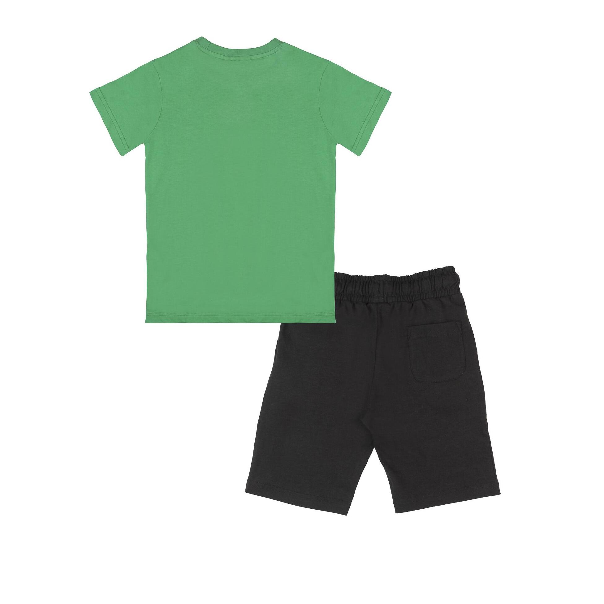 Conjunto infantil con camiseta y pantalón corto de algodón Leone Original