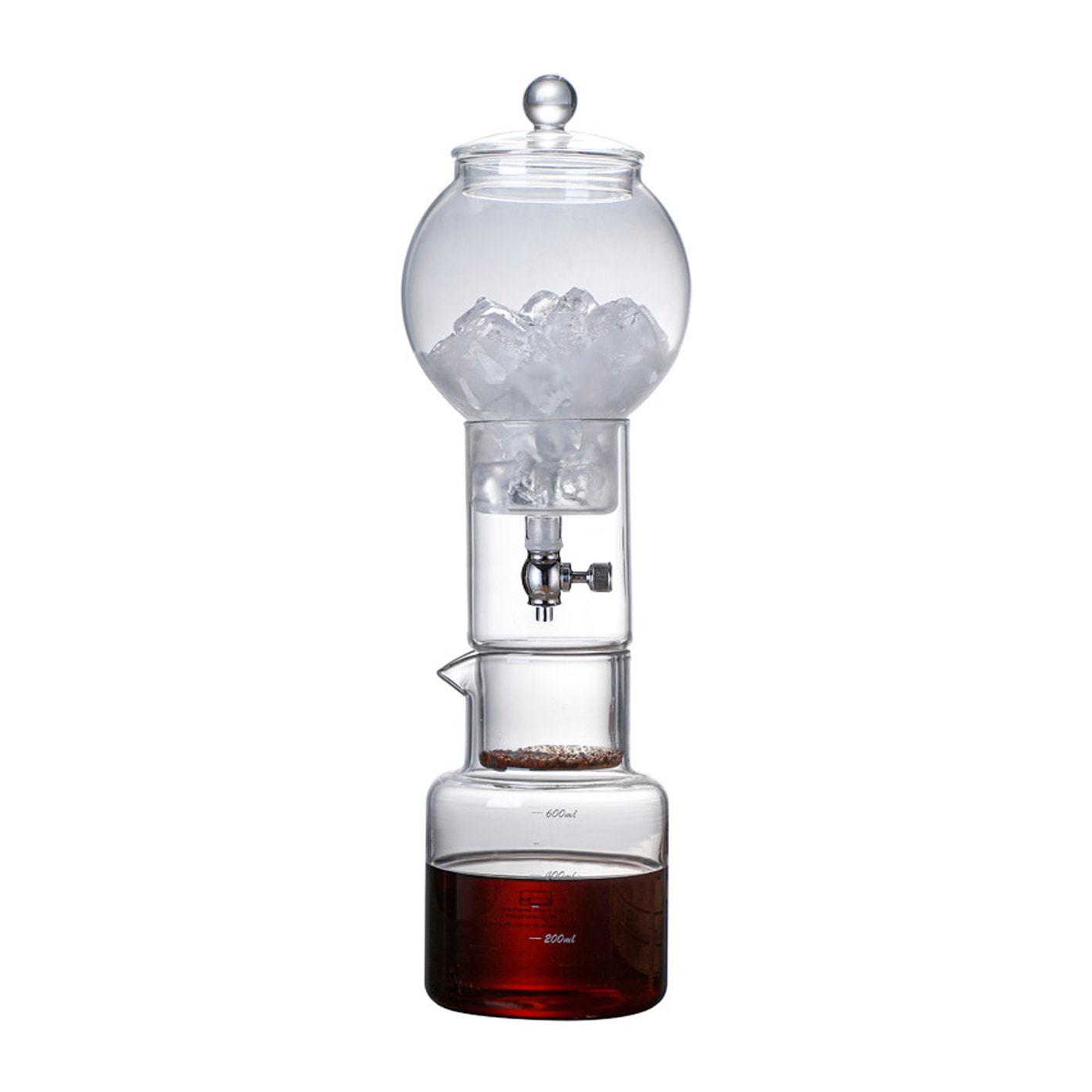 Cafetera de goteo para café frío de 600ml. Con ajuste de velocidad de goteo.