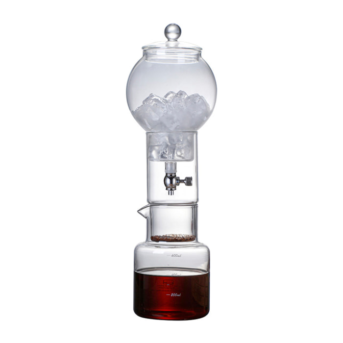 Cafetera de goteo para café frío de 600ml. Con ajuste de velocidad de goteo.