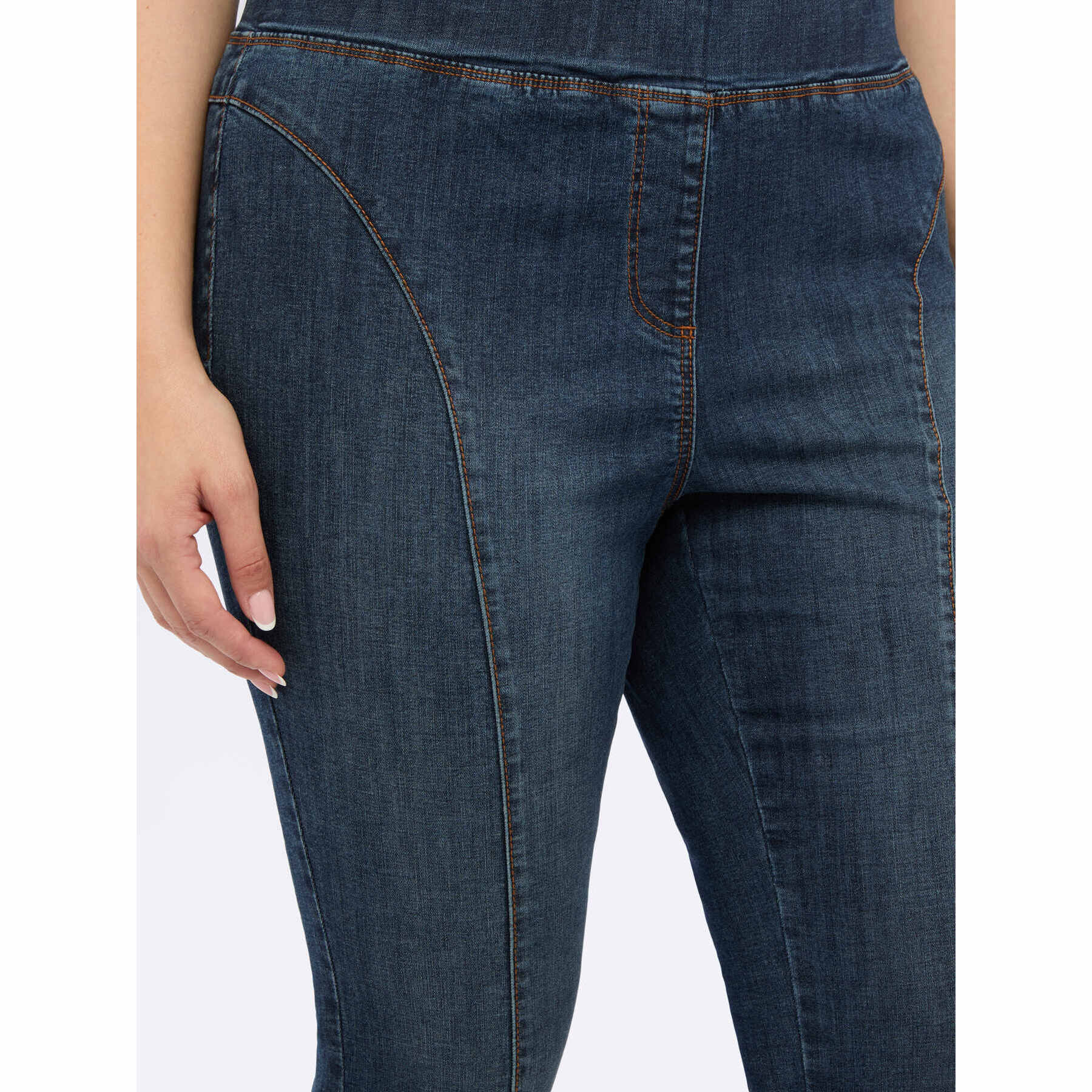 Fiorella Rubino - Jeggings con cintura elástica - Azul