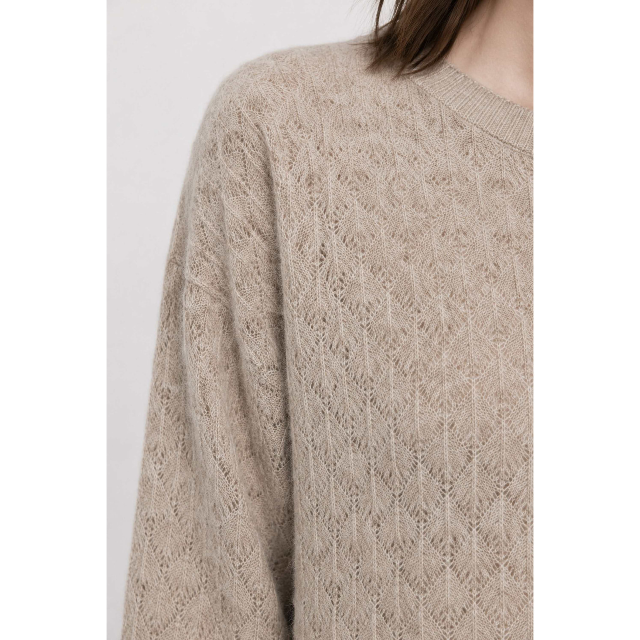 Kocca - Maglia da donna a maniche lunghe con lavorazione a rombi Donna