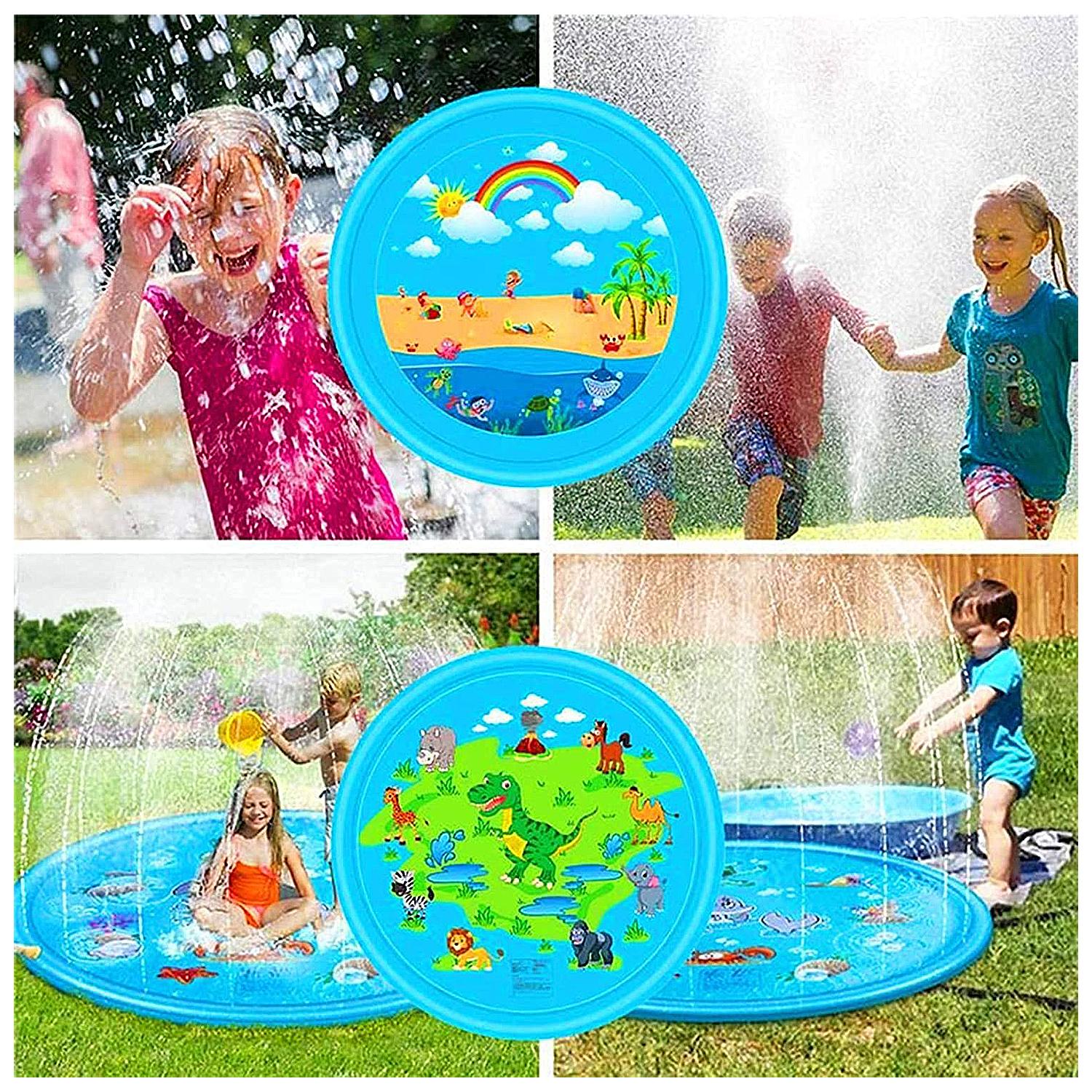 Splash Pad. Juguete inflable con aspersor de agua para jugar. 170 cm.