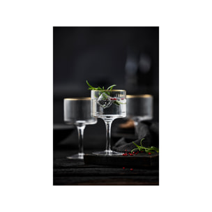 Set de 4 verres à gin tonic Palermo Gold 32 cl