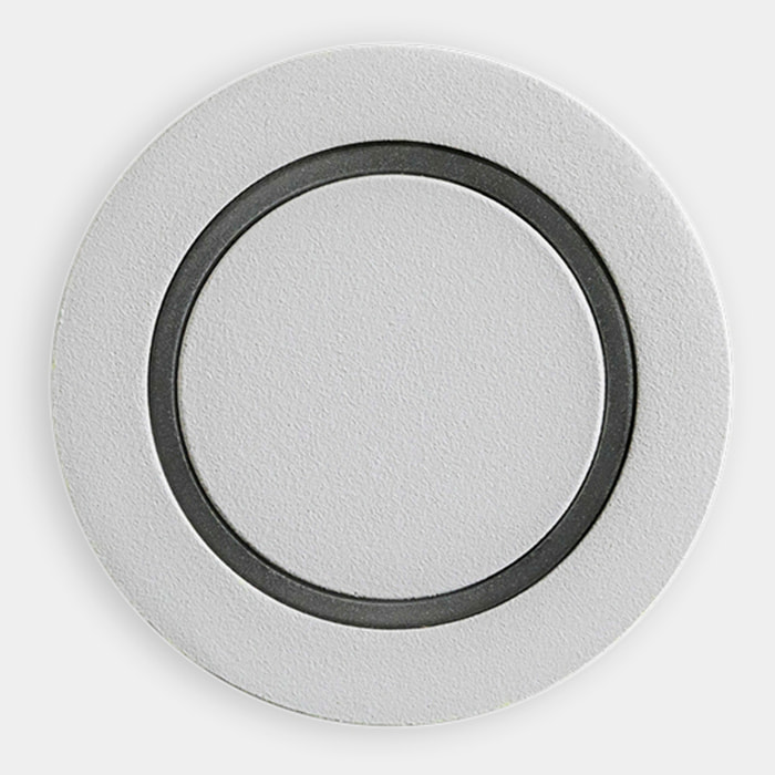 LEDS C4 Paso Luz de señalización con led en blanco cálido 3000k en color gris