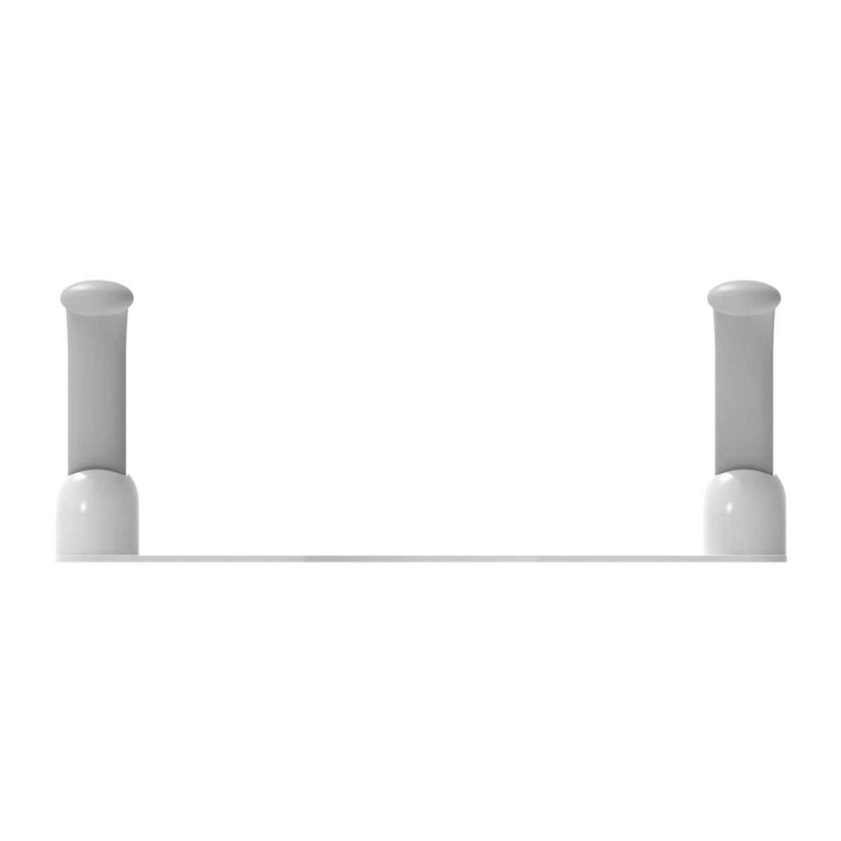 Madlo barre de maintien PMR 61,6 cm pliable pour WC à poser, gris clair (SATDMADWC)